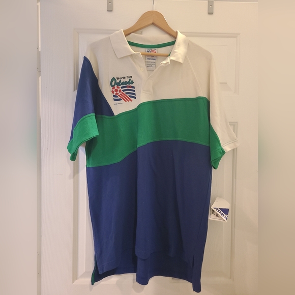 Vintage World Cup 1994 Orlando Mens Polo Size L New Some minor stains.
